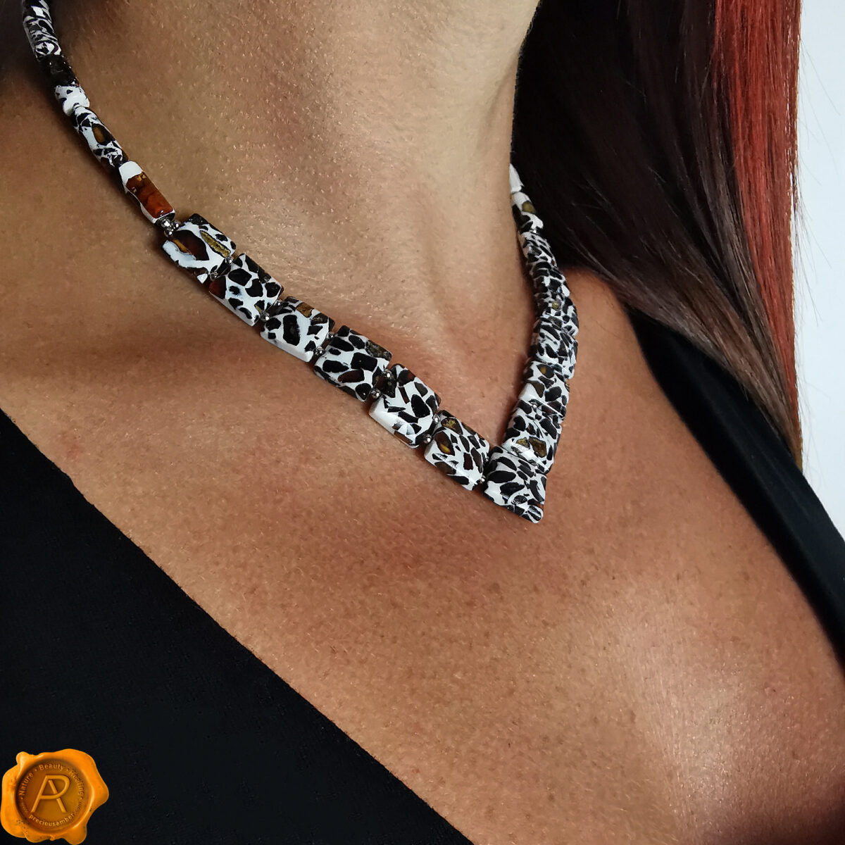 Mosaic Amber Necklace - Image 2