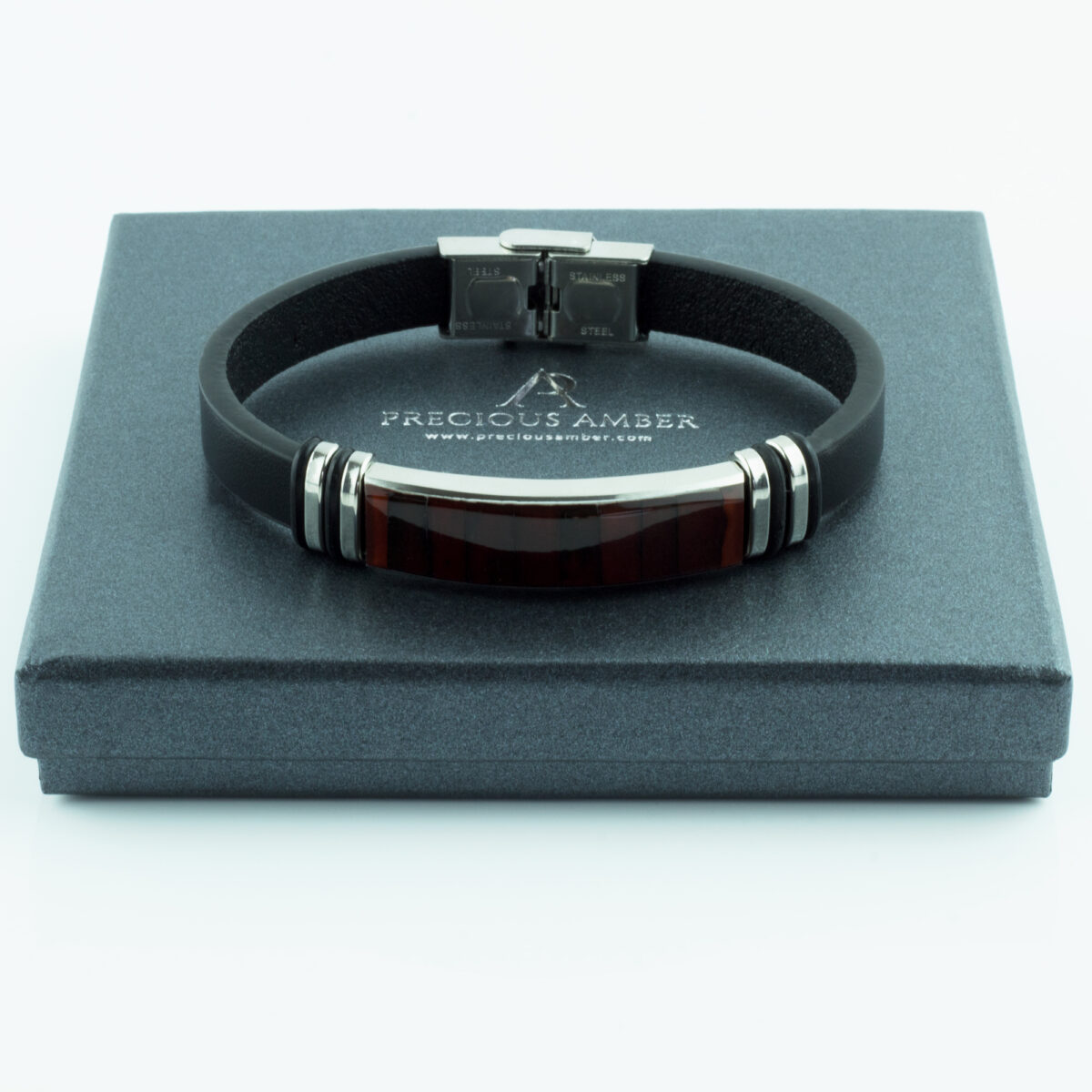 Amber Leather Bracelet - Image 5