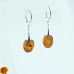 Honey Amber Olive Earrings - Image 3