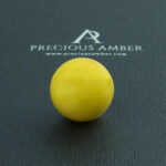 Amber Sphere Pendant 20mm