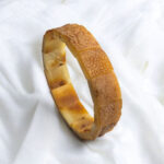 Raw Butterscotch Amber Elastic Bangle - Image 2