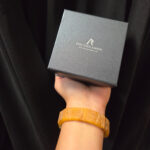 Raw Natural Baltic Amber Bangle Bracelet, Large Real Yellow Butter Butterscotch Gemstone Elastic Bracelets Vintage Gift for Women