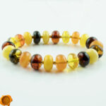 Amber Rainbow Gold Bracelet