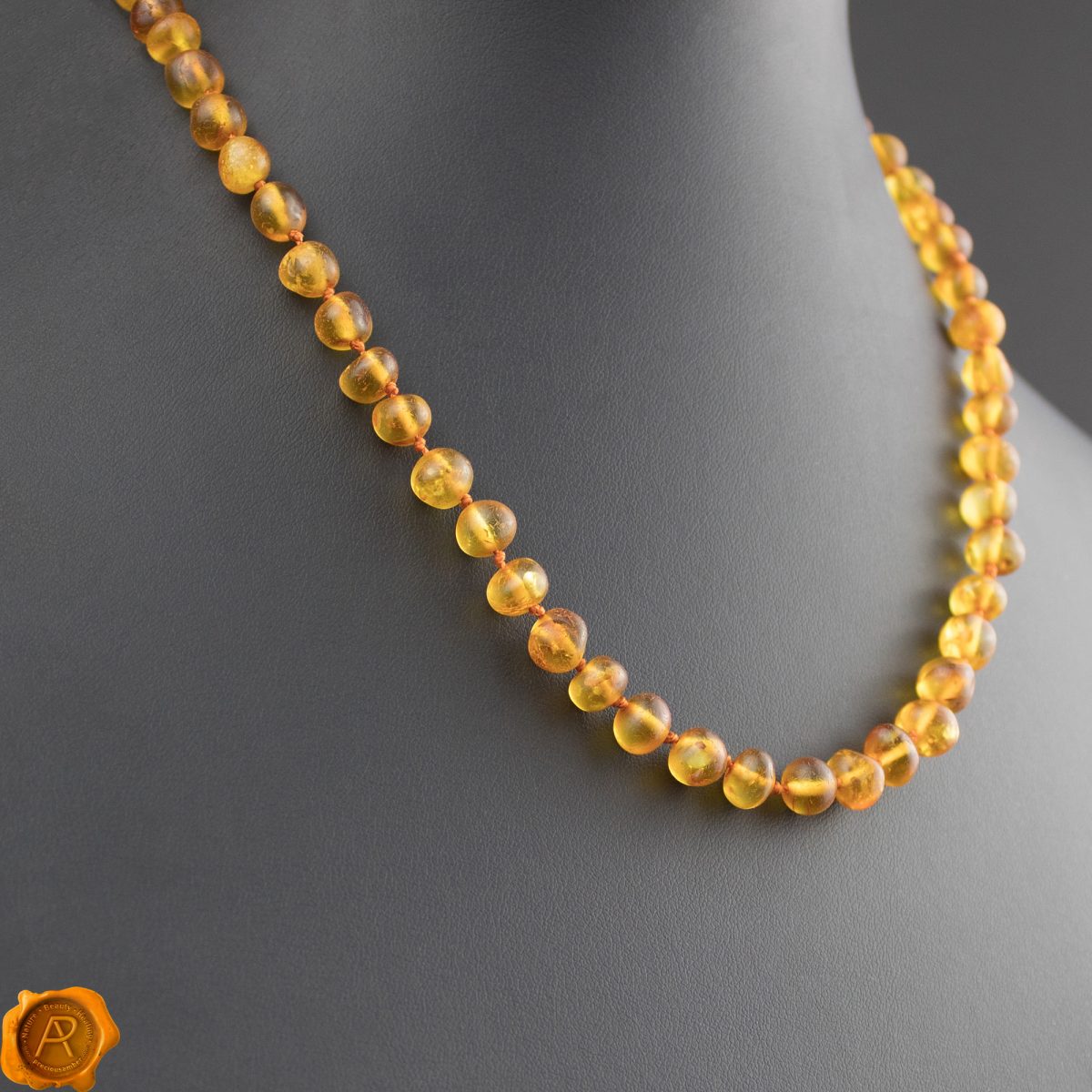 Orange-Baltic-Amber-Beads-Healing-Arthritis-Necklace-Mens-Womens-Dublin-Ireland_1 Raw Orange Amber Healing Necklace - Image 1