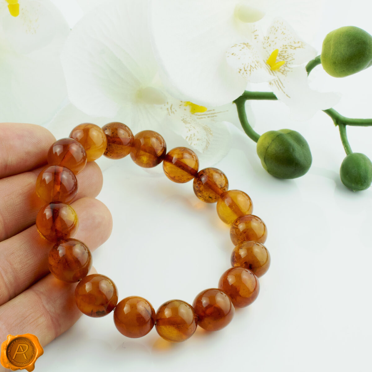 Vintage Amber Bracelet - Image 2