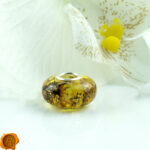 Earthy Green Amber Charm