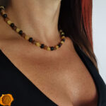 Raw Amber Necklace "Rainbow" - Image 2