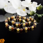 Raw Amber Necklace "Rainbow" - Image 3