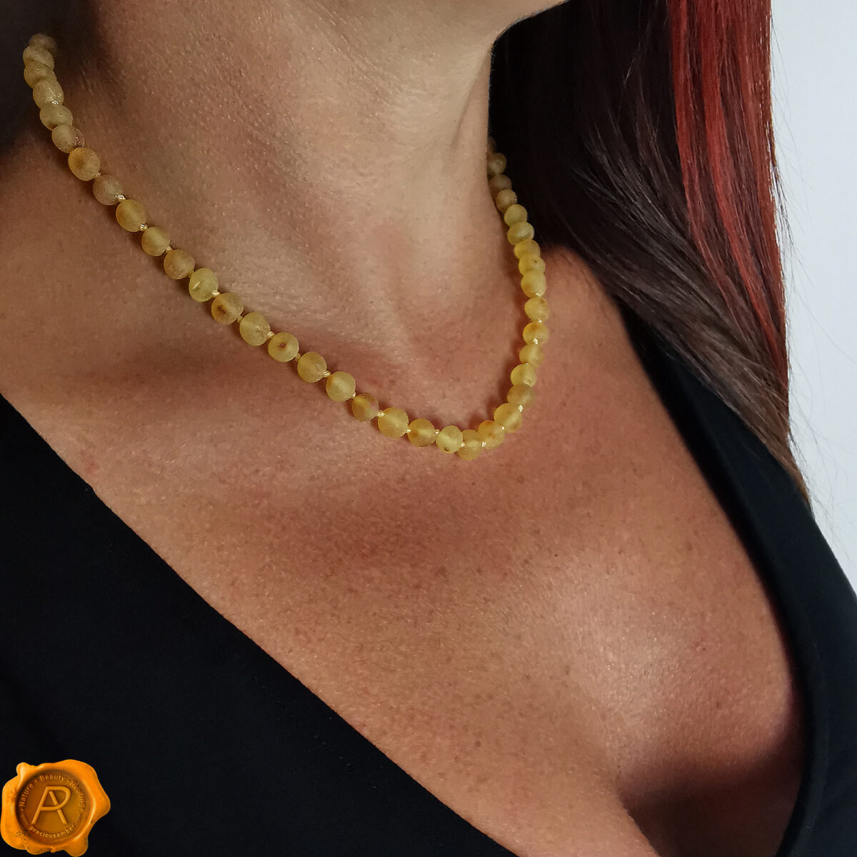 Raw Lemon Healing Amber Necklace - Image 2