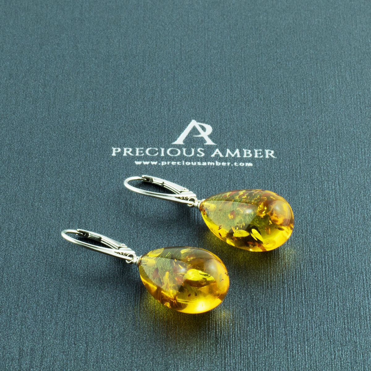 Cognac Amber Teardrops - Image 1