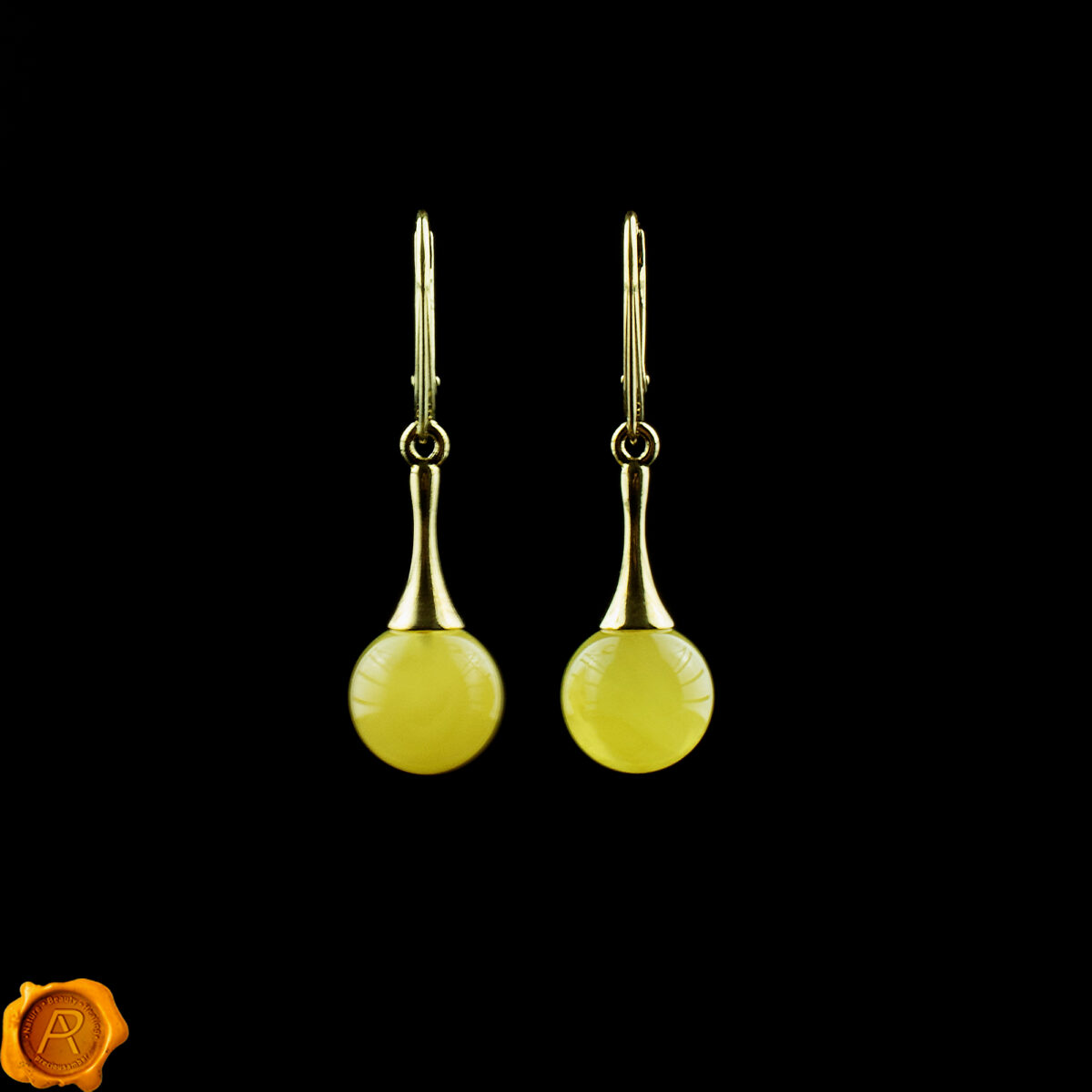 Butterscotch Amber Gold Sphere - Image 3