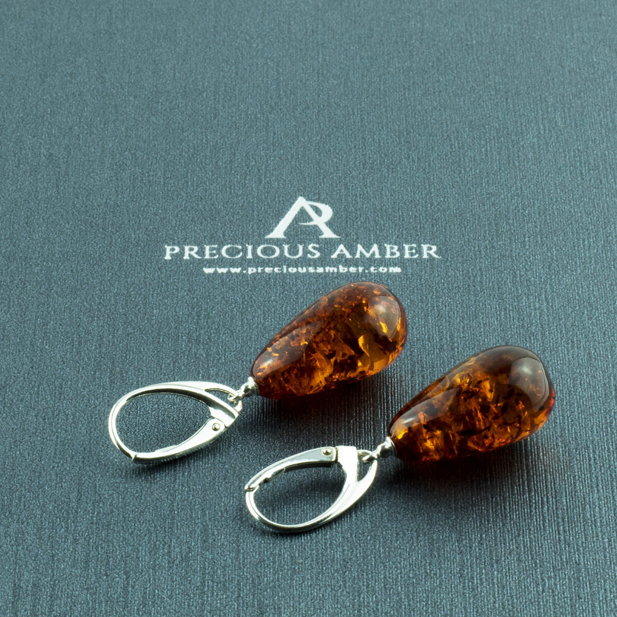 Cognac Amber Teardrops - Image 1