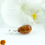 Cognac Amber Teardrop