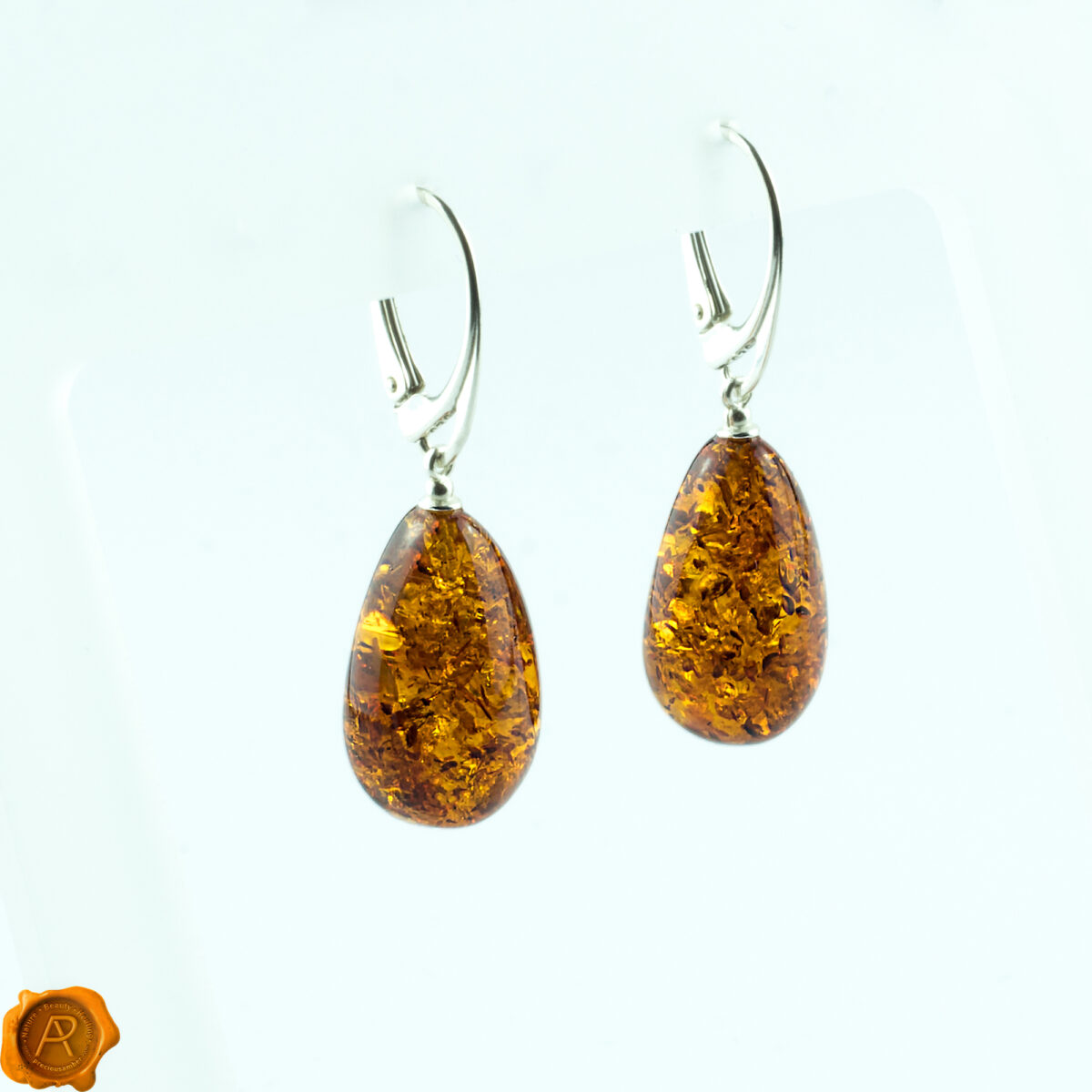 Cognac Amber Teardrops - Image 2