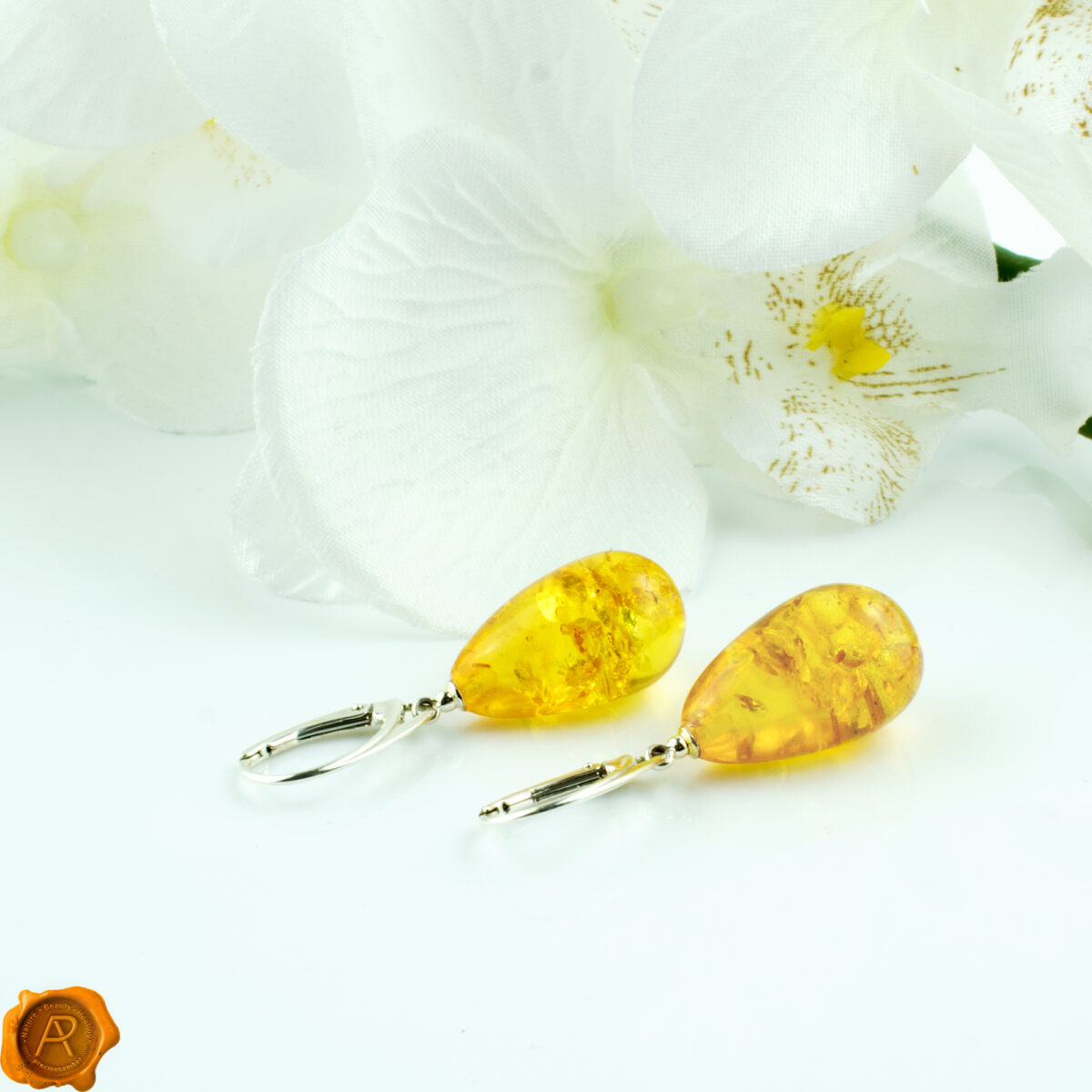 Cognac Amber Teardrops - Image 2