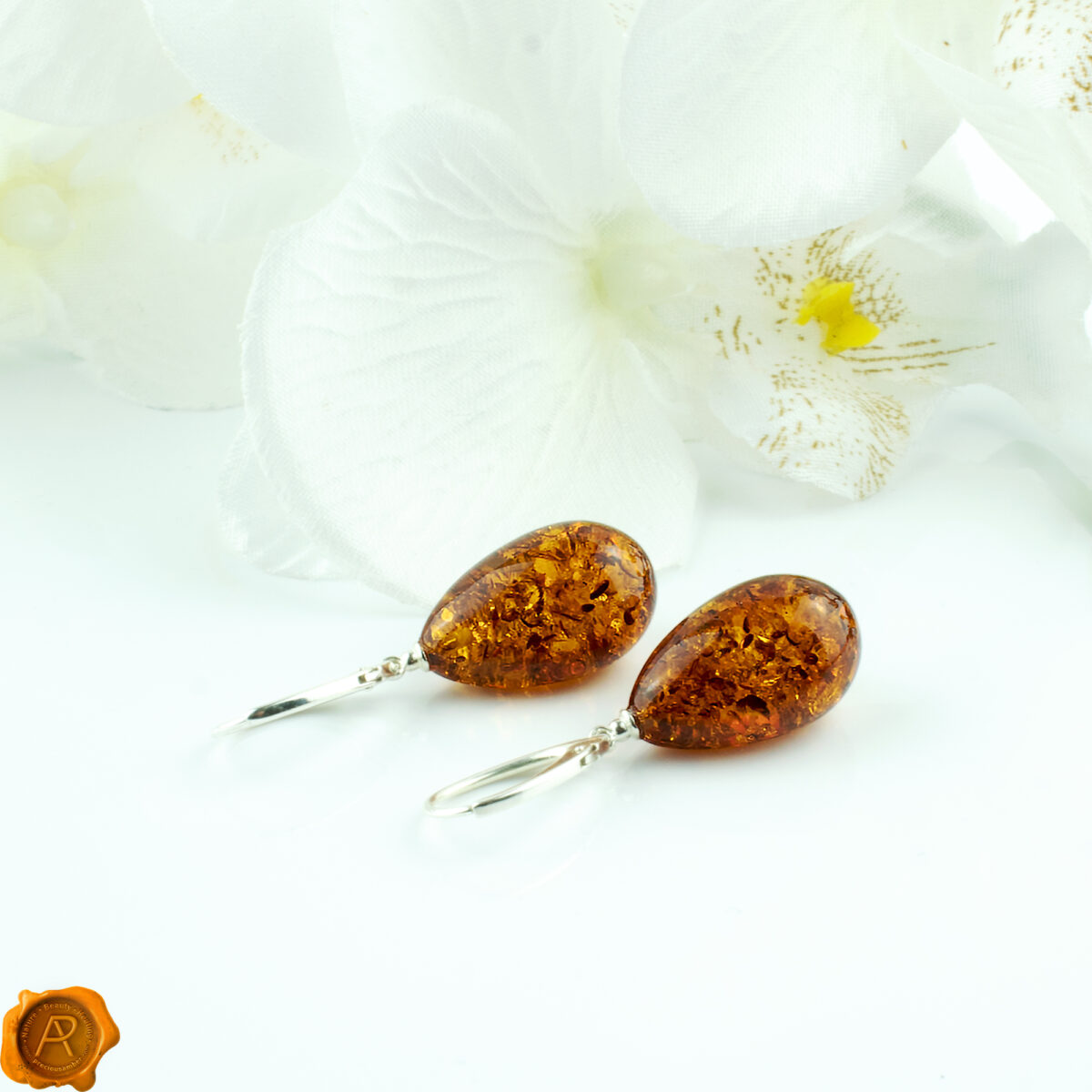 Cognac Amber Teardrops - Image 3