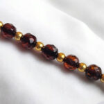 Luxurious Faceted Cherry Amber Pendant Necklace - Image 7
