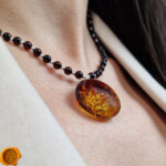 Luxury Amber Amulet Necklace - Image 2