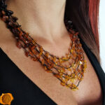 Multi Strand Amber Necklace - Image 2
