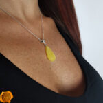 Amber Silver Teardrop - Image 2