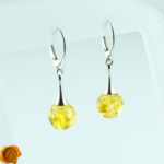 Lemon Amber Earrings - Image 3