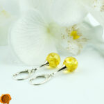Lemon Amber Earrings - Image 2