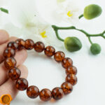 Large Cognac Amber Bracelet - Image 2