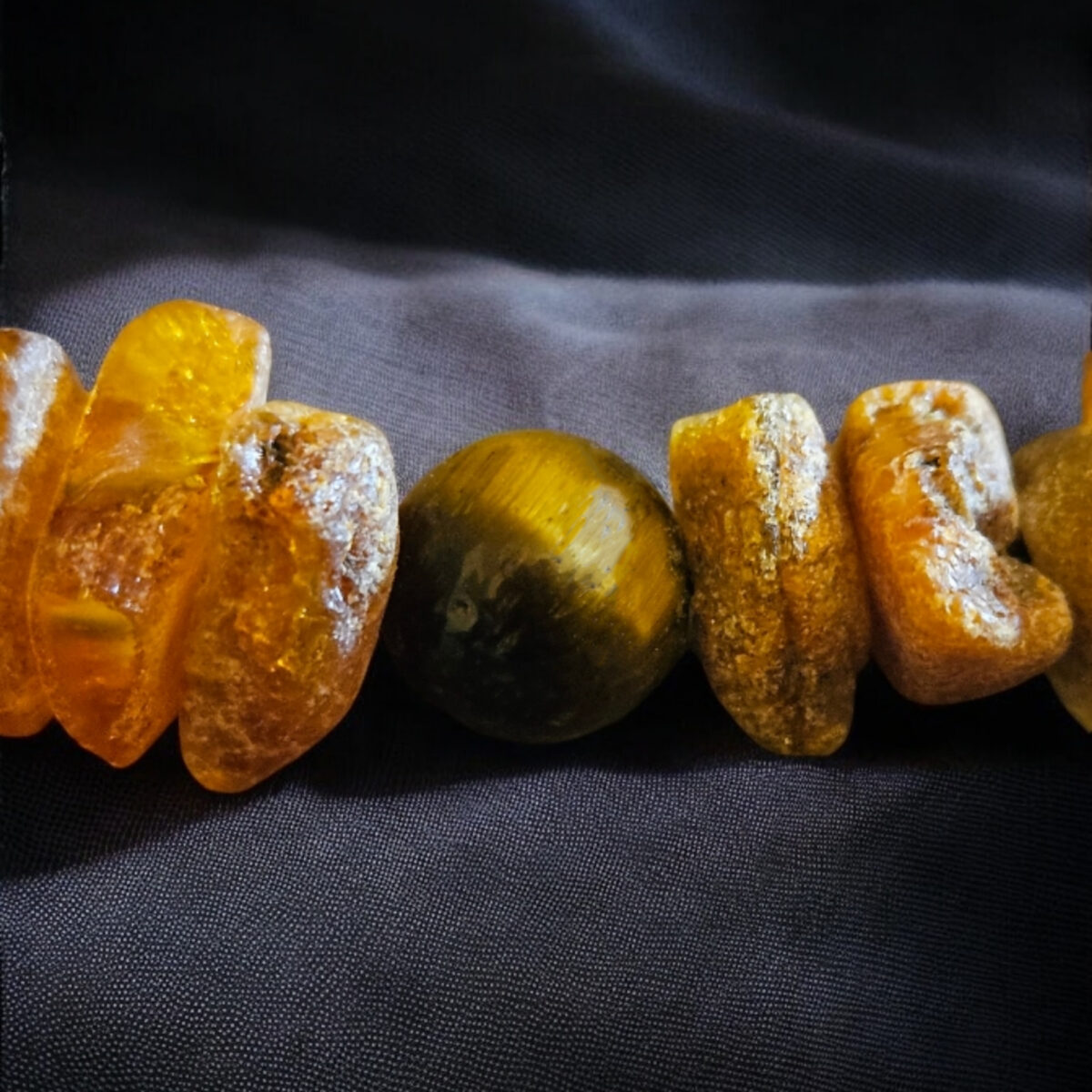 natural baltic amber gemstone dog cat pet collar adjustable leather crystal jewellery for dogs cats