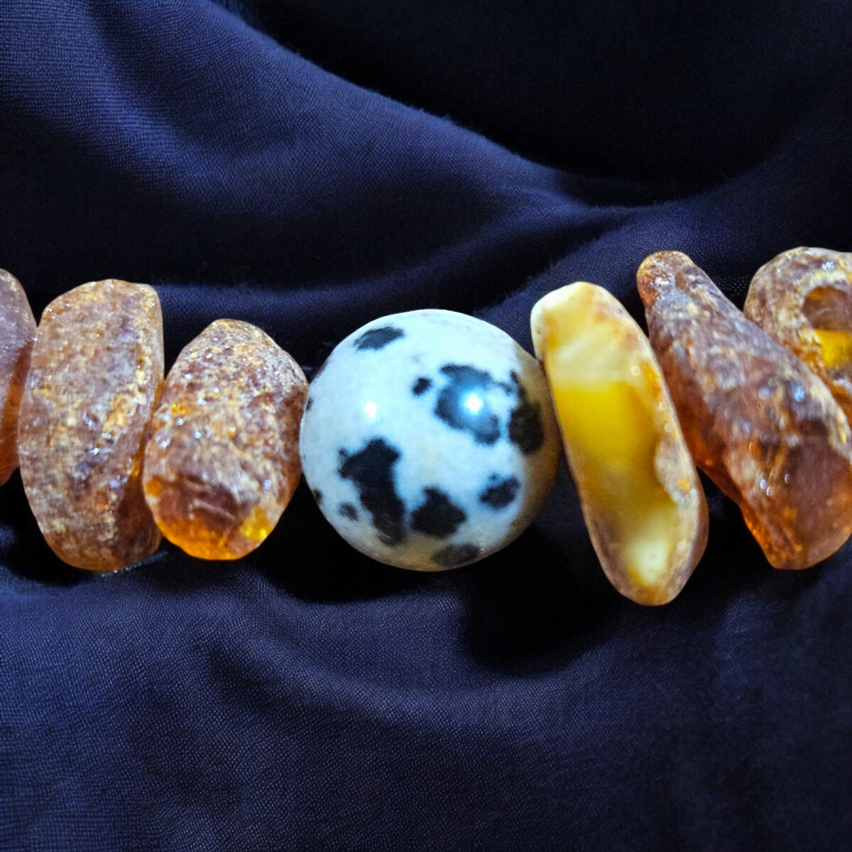 Amber Dalmatian Jasper Pet Collar - Image 4