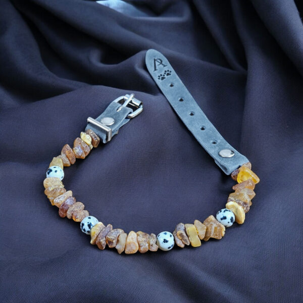 Natural Raw Baltic Amber Dog Cat Tick Flea Collar Jewellery for Dogs Cats