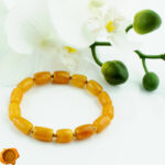 Beswax Amber Gold Bracelet - Image 6