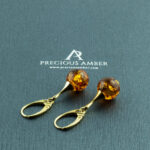 Amber Gold Sphere 12mm