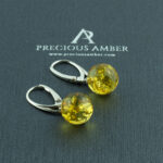 Lemon Amber Earrings