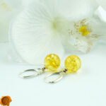 Lemon Amber Earrings - Image 2