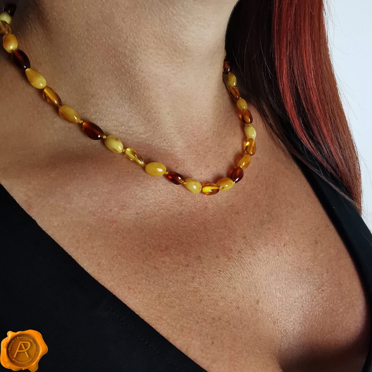 Multicolor Amber Necklace - Image 2