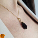 Cherry Amber Gold Teardrop - Image 2