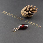 Cherry Amber Gold Teardrop - Image 5