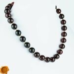 Black Cherry Amber Gold Necklace