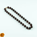 Black Cherry Amber Gold Necklace - Image 5