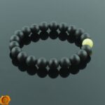 Black Amber Bracelet "Point" - Image 3