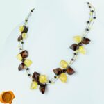 Amber Flower Necklace - Image 3