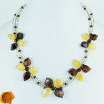 Amber Flower Necklace - Image 4