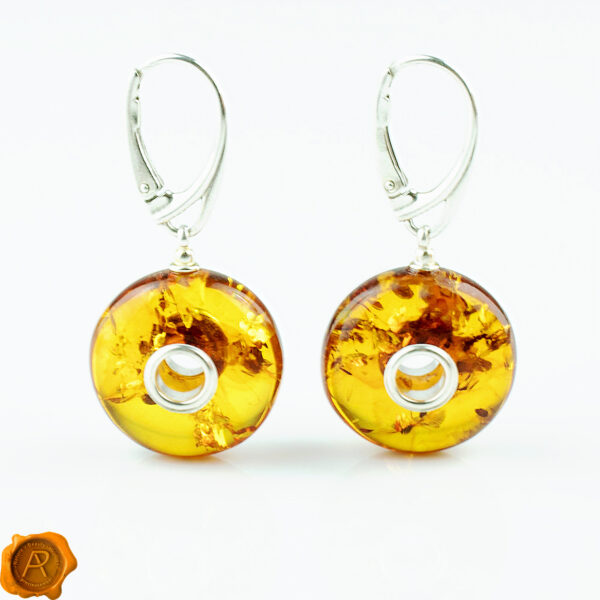 Amber Donut Earrings