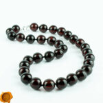 Black Cherry Amber Necklace - Image 3