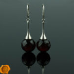 Luxurious Cherry Amber Earrings - Image 4