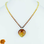 Luxury Amber Pendant Necklace