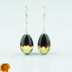 Faceted Amber Teardrops - Image 4