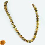 Earthy Green Amber Necklace