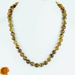 Earthy Green Amber Necklace - Image 3