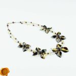 Green Amber Floral Necklace - Image 6